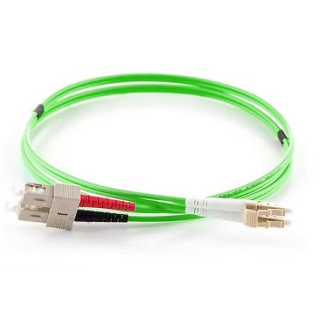 BLUE GREEN - Jarretière Multimode Duplex OM5 LC/SC