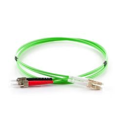 BLUE GREEN - Jarretière Multimode Duplex OM5 LC/ST