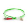 BLUE GREEN - Jarretière Multimode Duplex OM5 LC/ST