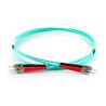 BLUE GREEN - Jarretière Multimode Duplex OM3 ST/ST