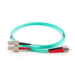 BLUE GREEN - Jarretière Multimode Duplex OM3 SC/ST