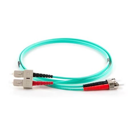 BLUE GREEN - Jarretière Multimode Duplex OM3 SC/ST