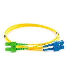 BLUE GREEN - Jarretière Multimode Duplex OS2 SC/SCA