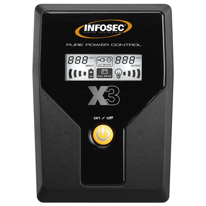 INFOSEC - X3 EX 650 LCD USB FR/SCHUKO