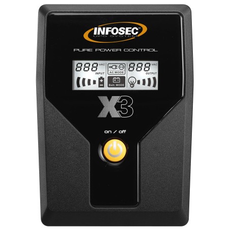 INFOSEC - X3 EX 650 LCD USB FR/SCHUKO