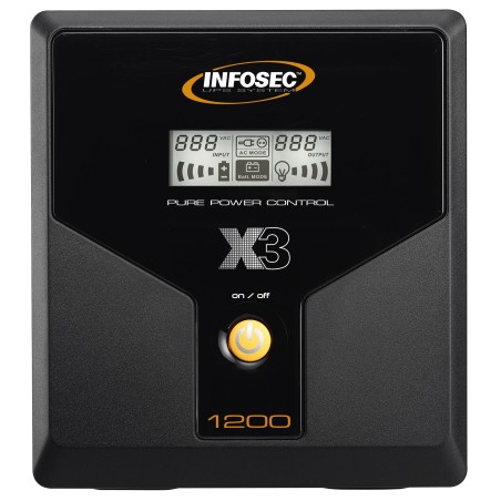 INFOSEC - X3 EX 1200 LCD USB FR/SCHUKO