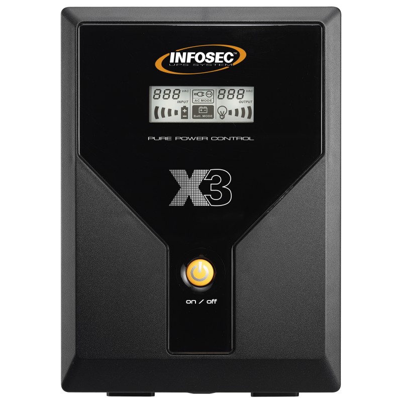 INFOSEC - X3 EX 1600 LCD USB FR/SCHUKO