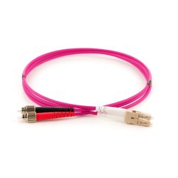 BLUE GREEN - Jarretière Multimode Duplex OM4 LC/ST