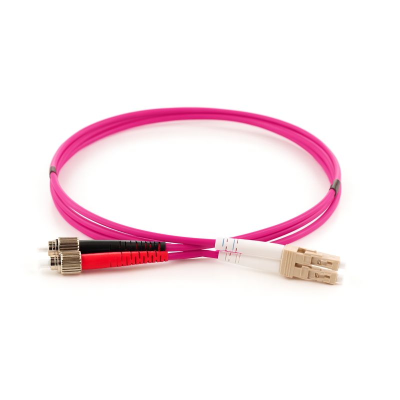 BLUE GREEN - Jarretière Multimode Duplex OM4 LC/ST