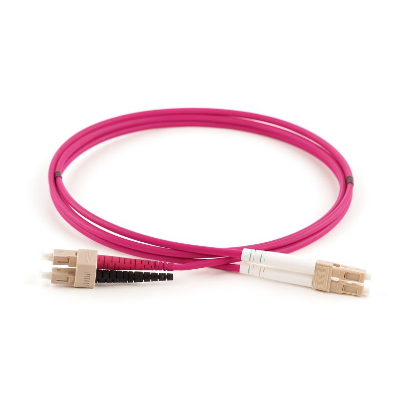 BLUE GREEN - Jarretière Multimode Duplex OM4 LC/SC