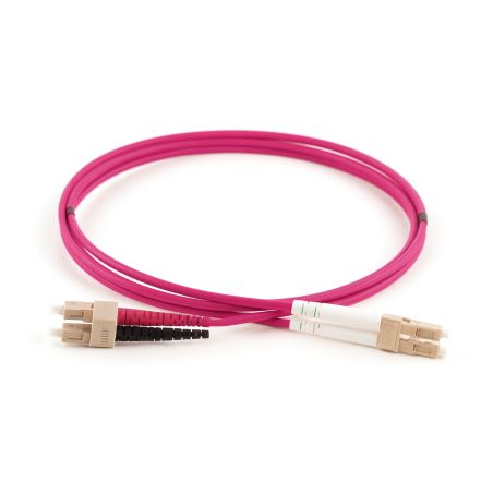 BLUE GREEN - Jarretière Multimode Duplex OM4 LC/SC