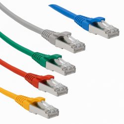 Cordon RJ45 CAT6A FTP 100 ohms - LSOH - 1m - à languette Jaune