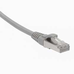 Cordon RJ45 Cat 6 F/UTP 250 Mhz LSOH avec languette de protection Gris
