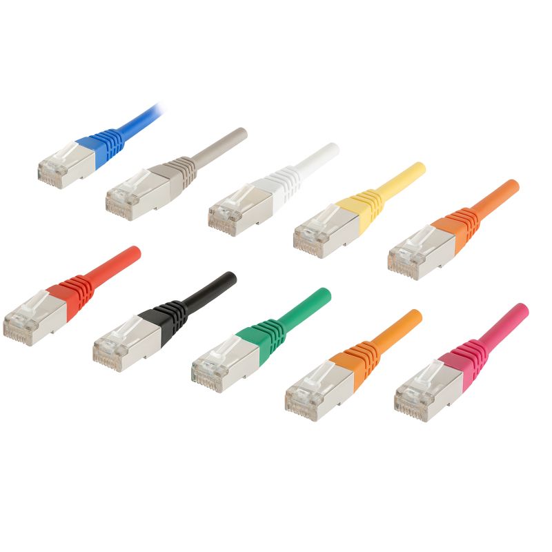 Cordon CAT6 F/UTP 4 paires 100 ohms Jaune