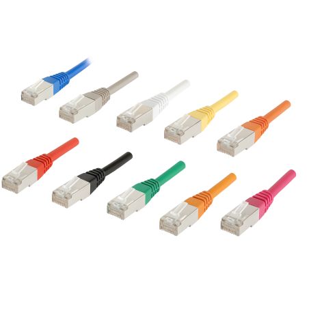 Cordon CAT6 F/UTP 4 paires 100 ohms Jaune