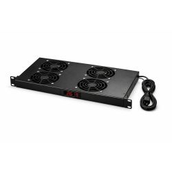 Rack de ventilation 19'' - 4 ventilateurs avec thermostat - 1U rackable