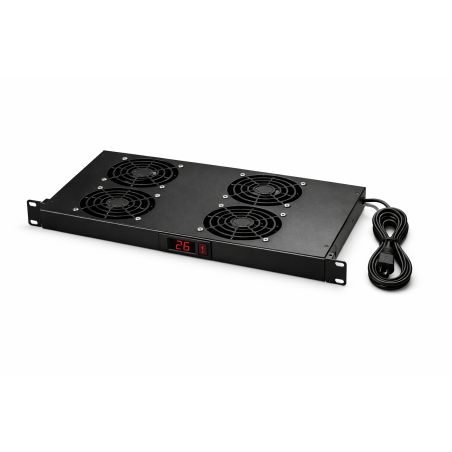 Rack de ventilation 19'' - 4 ventilateurs avec thermostat - 1U rackable
