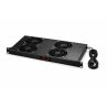 Rack de ventilation 19'' - 4 ventilateurs avec thermostat - 1U rackable