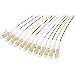 Pigtail 50/125 LC OM3 - Lot de 12 couleurs - 1m