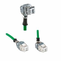 Connecteur blindé RJ45 CAT6a STP 360°