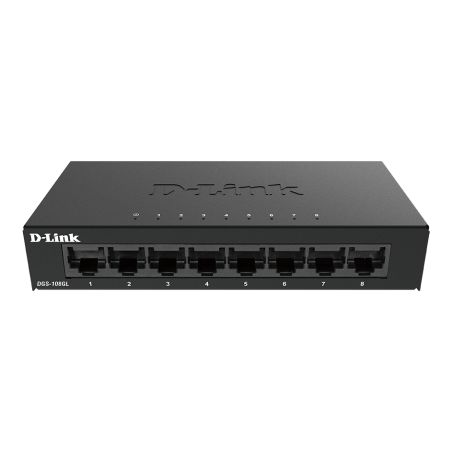 D-LINK – DGS-108GL – Switch 8 × 1 GbE – non-PoE
