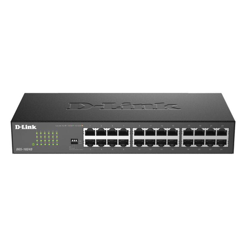 D-LINK – DGS-1024D – Switch 24 × 1 GbE – rackable