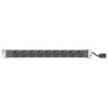 Panneau de distribution 19" 1U 9PC - Sortie de câble C14