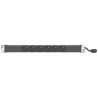 Panneau de distribution 19" 1U 6PC - Sortie de câble C14