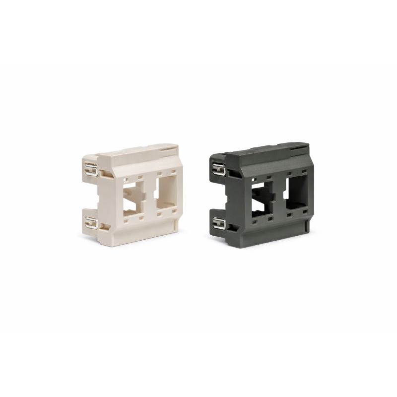 Plastron droit pour connecteur 2x1 port - SPECIAL