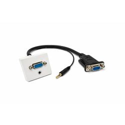 Cordons VGA + audio plastron 0.2m F/F