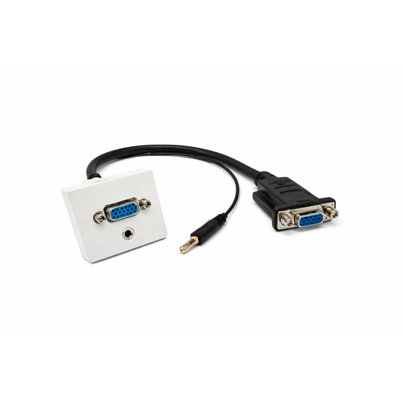 Cordons VGA + audio plastron 20m M/F