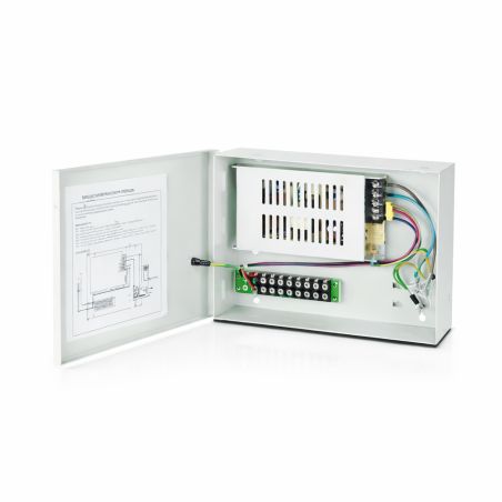 Boîtier d'alimentation 4 caméras 12V 3A secourue