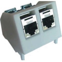 Module plastique 2 RJ45...