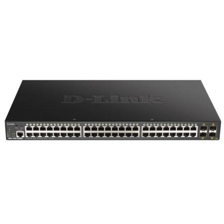 D-LINK - DGS-1250-52XMP - Switch 48 ports Gigabit PoE/PoE+ & 4 ports 10GbE SFP+ - 370W - ONVIF