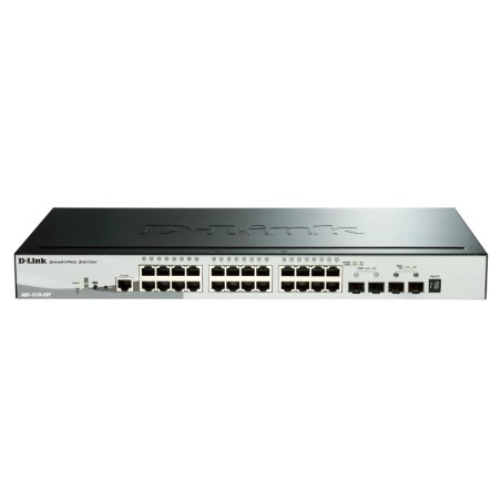 D-LINK - DGS-1510-28P - Switch 24 ports Gigabit PoE/PoE+ & 2 ports SFP & 2 ports 10GbE SFP+ - 193w - ONVIF - Stack 6