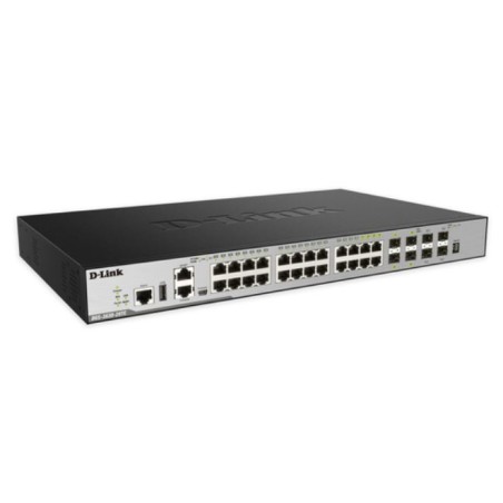 D-LINK -  DGS-3630-28SC - Switch 24 ports SFP dont 4 Combo GbE/SFP & 4 ports 10GbE SFP+ - Stack 9