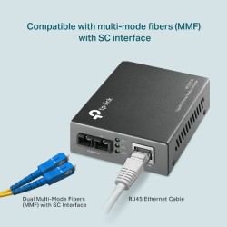 TP LINK - MC200CM - Convertisseur de média Gigabit Ethernet - Multimode - 550m