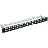 Panneau de brassage (cadre uniquement) 1U48port (noir) / R837065