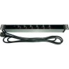 Panneau de distribution 1U 8PC + inter + cable