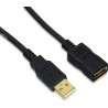 Cordon USB A/USB A Mâle/Femelle