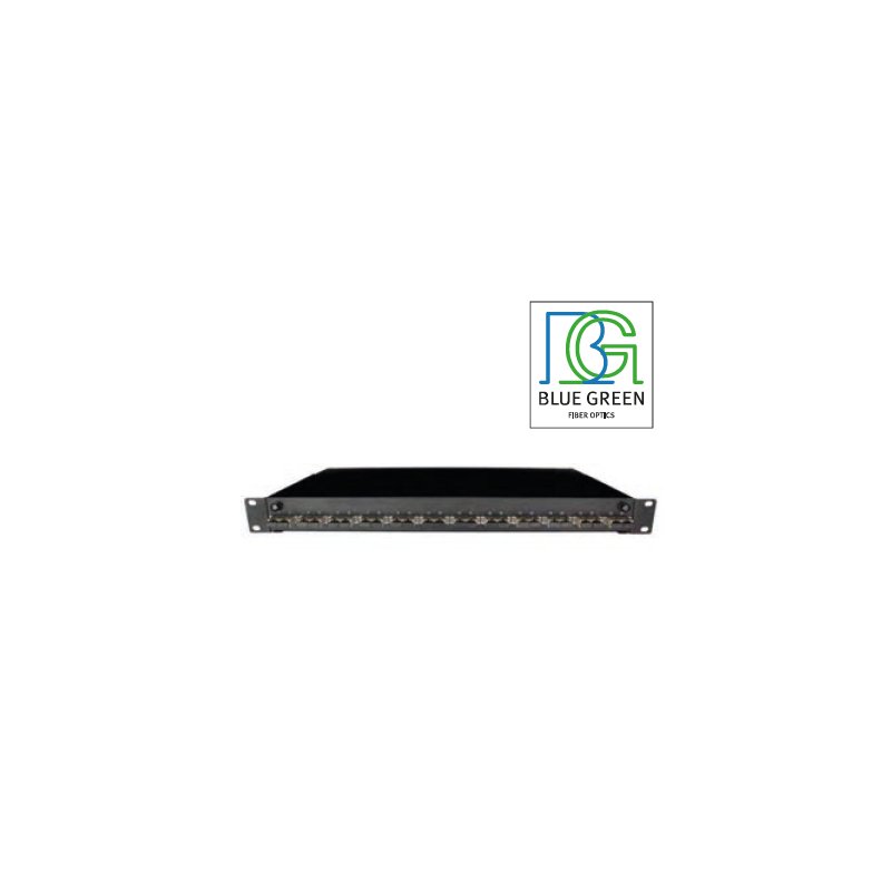 Tiroir optique 19* 24 LC Duplex 1u équipé de 12 traversées monomodes