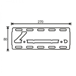 SLIM 200 : SUPPORT MURAL FIXE - 20KG