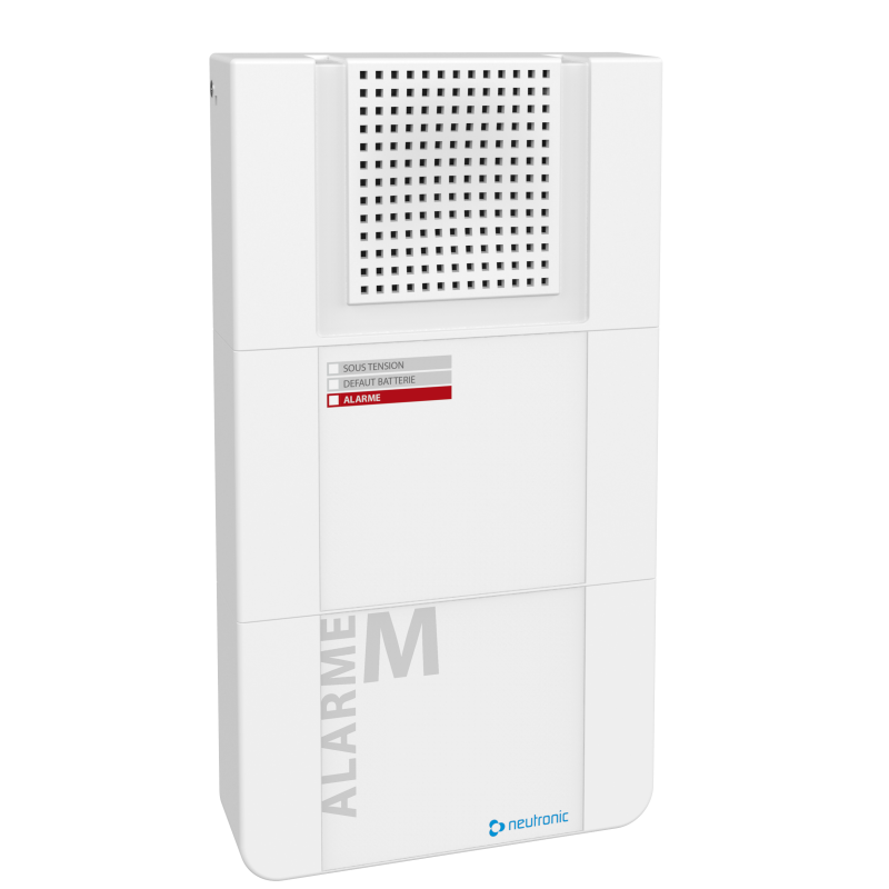 Neutronic - Type 5 Eq. d'Alarme Menace, messages pré-enregistrés secteur et radio - adressable