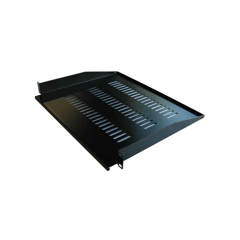 Etagere fixe 19" 1U prof. 550 fixation avant et arriere Noire
