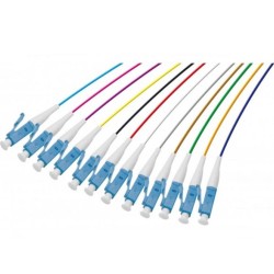 Pigtail 50/125 LC OM3 - Lot de 12 couleurs - 1m