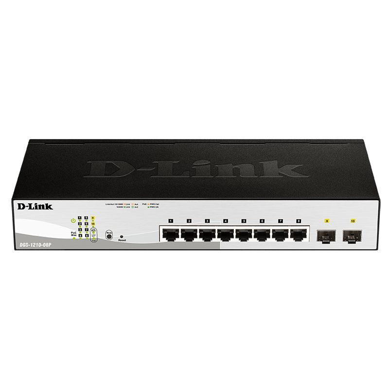 Smart Nuclias Connect L2 8 ports Gigabit PoE/PoE+ 2 ports SFP Budget PoE 65 W - Switch ONVIF