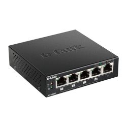D-LINK – DES-1005P – Switch 5 × 10/100 Mbps PoE+ – 60 W budg.