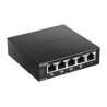 D-LINK – DES-1005P – Switch 5 × 10/100 Mbps PoE+ – 60 W budg.