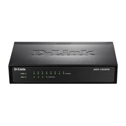 D-LINK – DES-1008PA – Switch 8 × 10/100 Mbps, 4 PoE 15.4 W – 52 W budg.