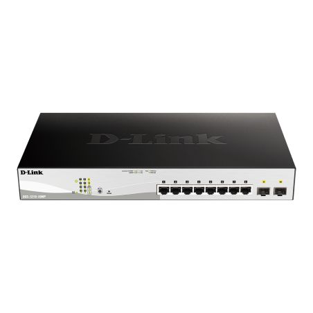 D-LINK - DGS-1210-10MP - Switch 10 ports Gigabit PoE+ - 2 ports SFP - 130W